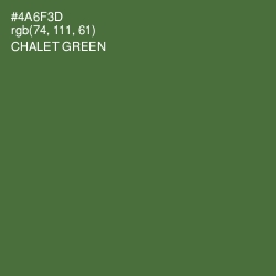 #4A6F3D - Chalet Green Color Image
